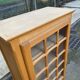 Armoire parisienne vitrée en bois clair 1960