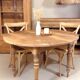 Table en bois massif restaurée