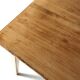 Painted Wooden Farm Table with Tapered Legs, France 1800s