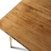 Painted Wooden Farm Table with Tapered Legs, France 1800s