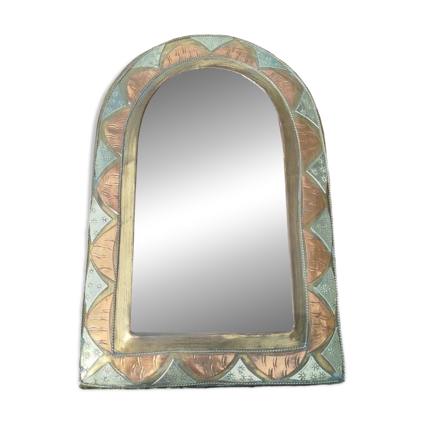 Brass mirror