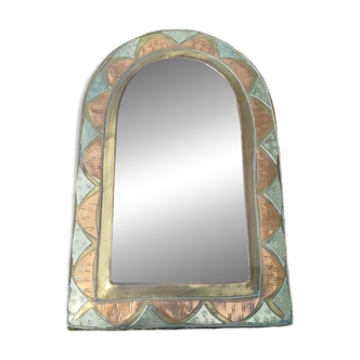 Brass mirror