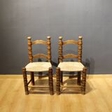 Pair of rustic chairs