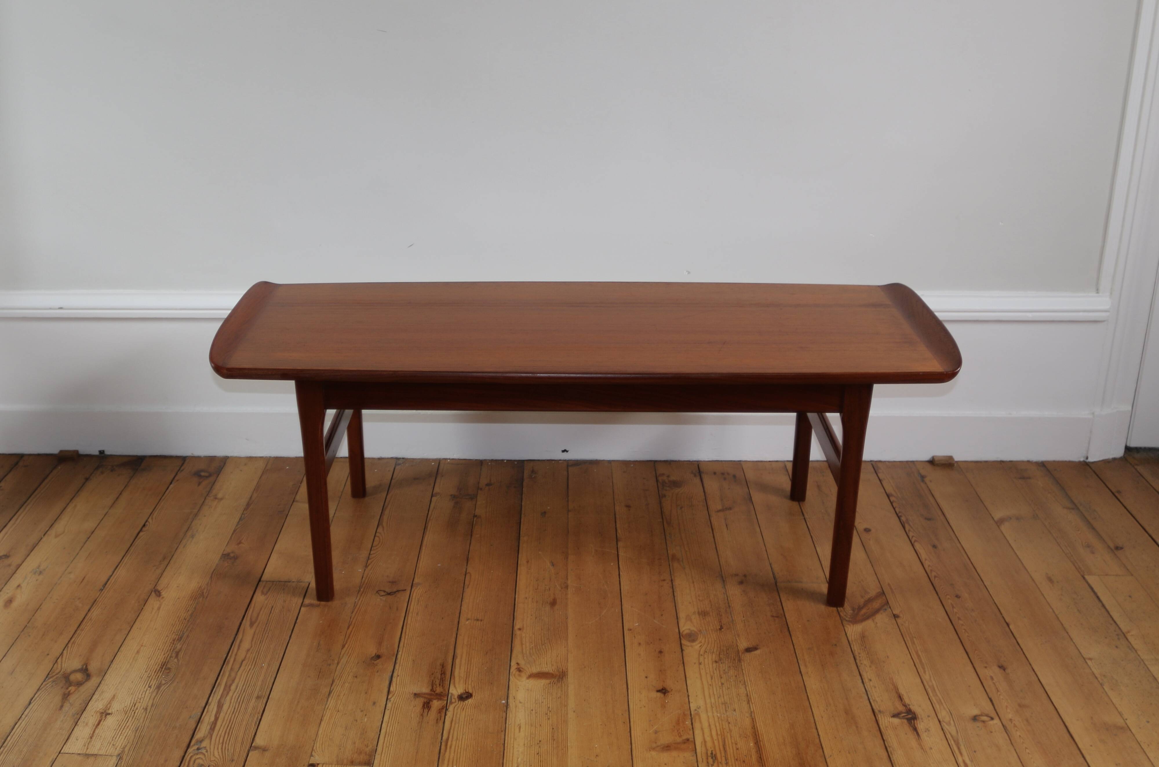 Table basse scandinave vintage teck, 1960