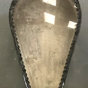 Vitrine de présentation en zinc et porte vitrée