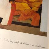 Lithograph signed Bernard Cathelin Imperial Villa