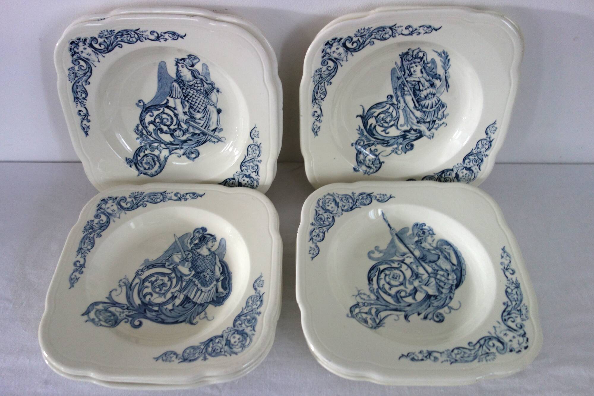 11 Terre de Fer Clairefontaine Renaissance 19th Century Plates