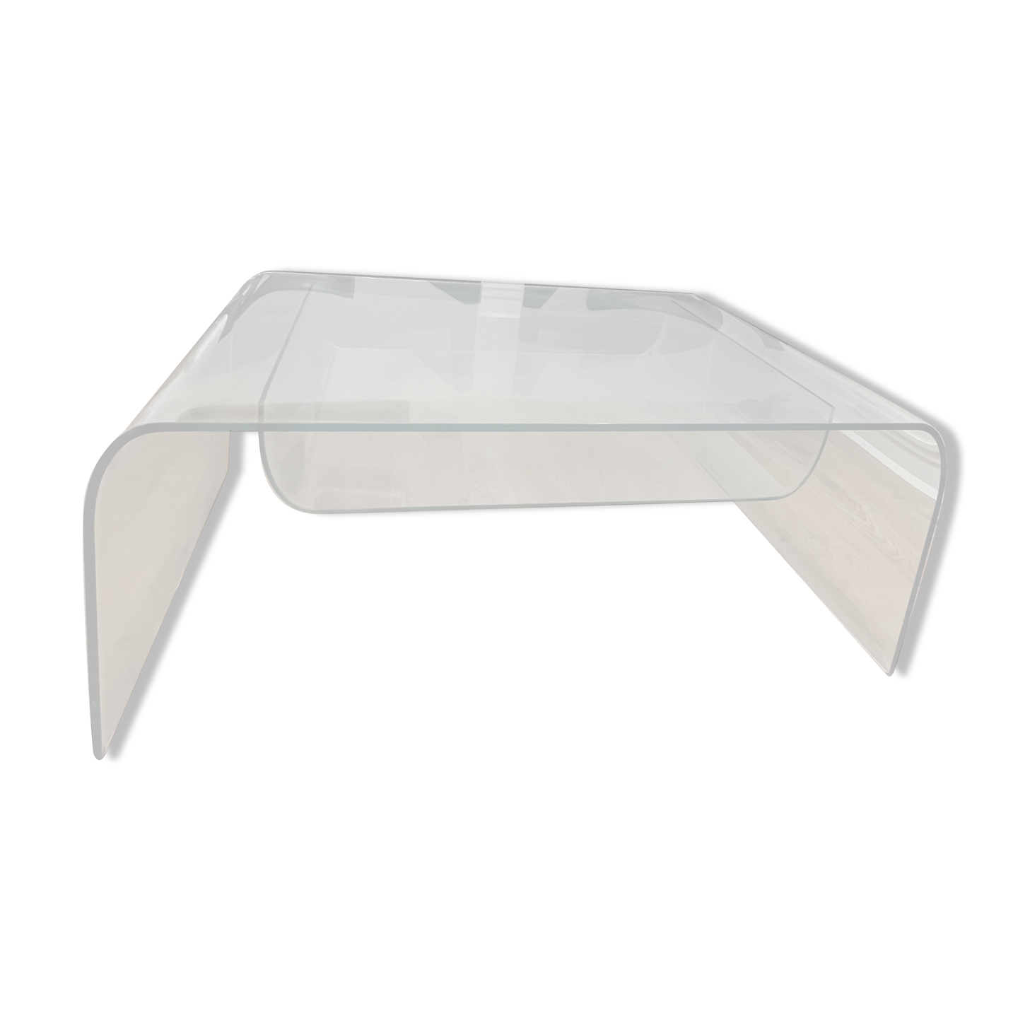Glass coffee table