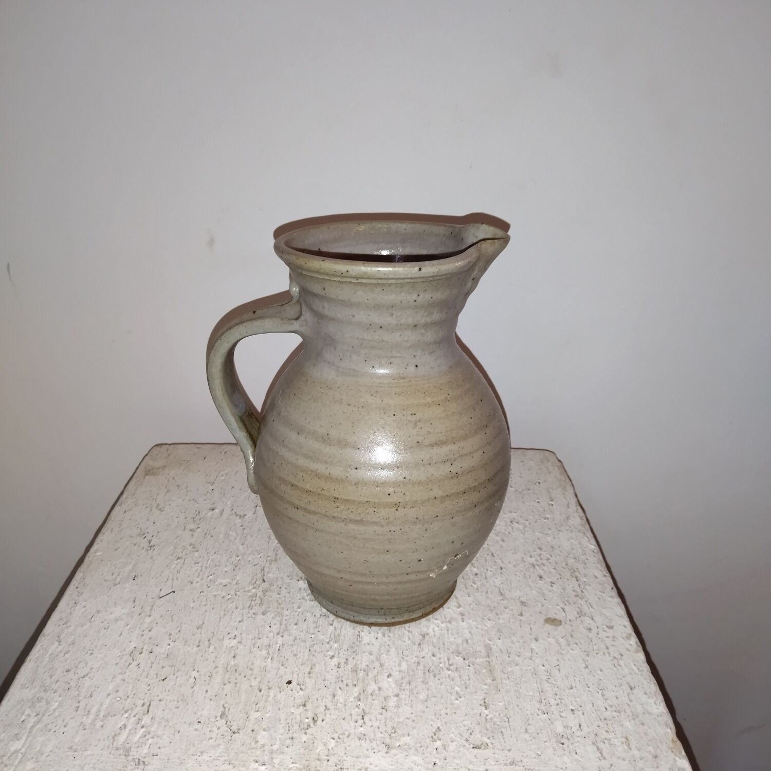 Gustave Tiffoche La Borne stoneware pitcher vase