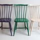 Three spindle back SH41 chairs by Yngve Ekström for Pastoe, 1960s