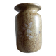Pyrite sandstone vase with leaf decoration, Vallauris unsigned, 1970