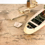 Vintage wooden boat model