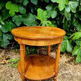 Small round wooden table