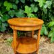 Small round wooden table