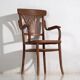 Ancienne chaise de bureau en bois courbé (c.1920)