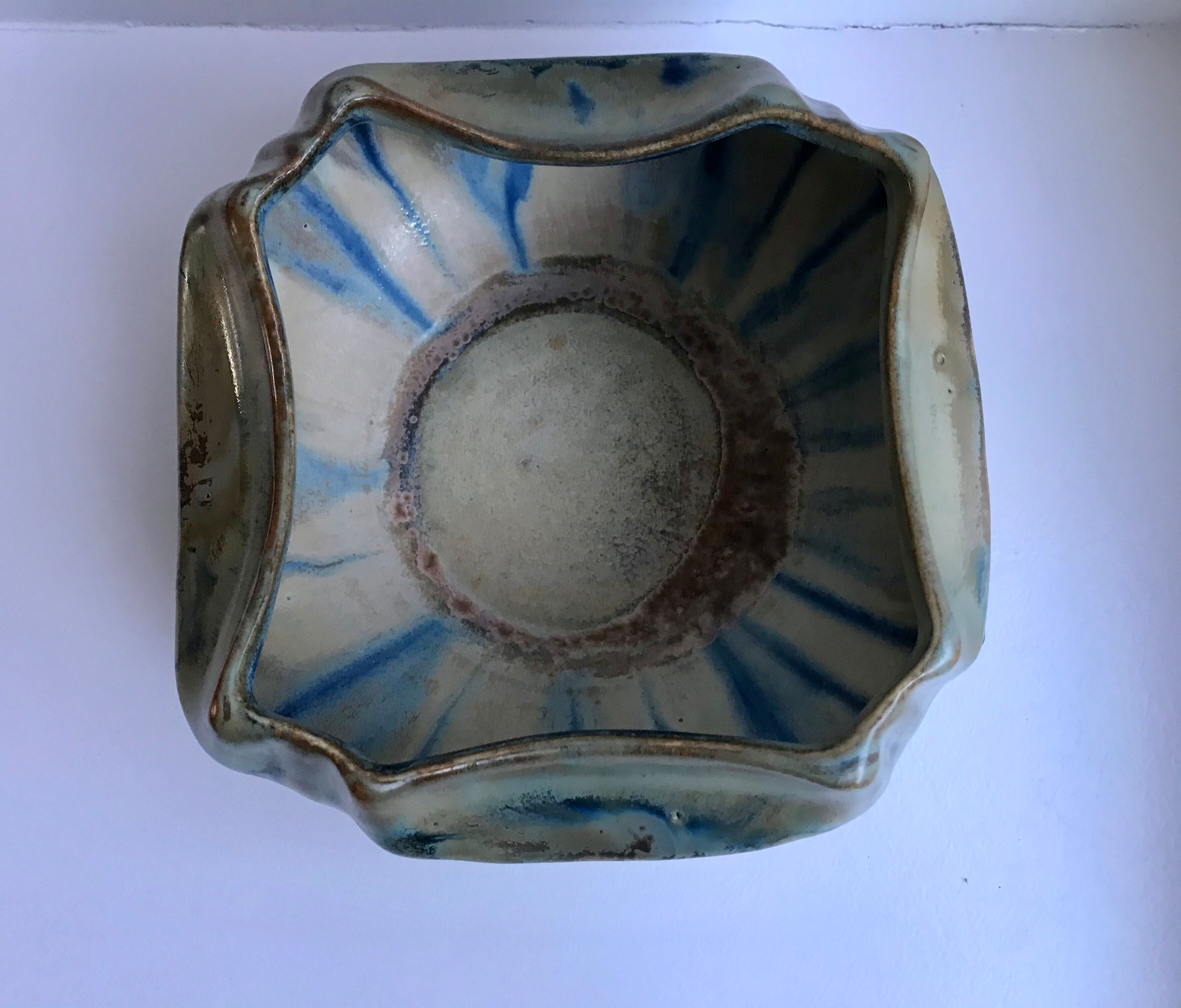 Ceramic tray, ashtray 70s