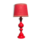 Wood foot lamp