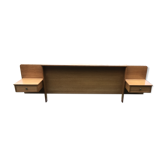 Headboard with bedside suspended 1960 vintage