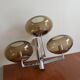 Wall lamp from Sciolari triple chrome and smoked glass