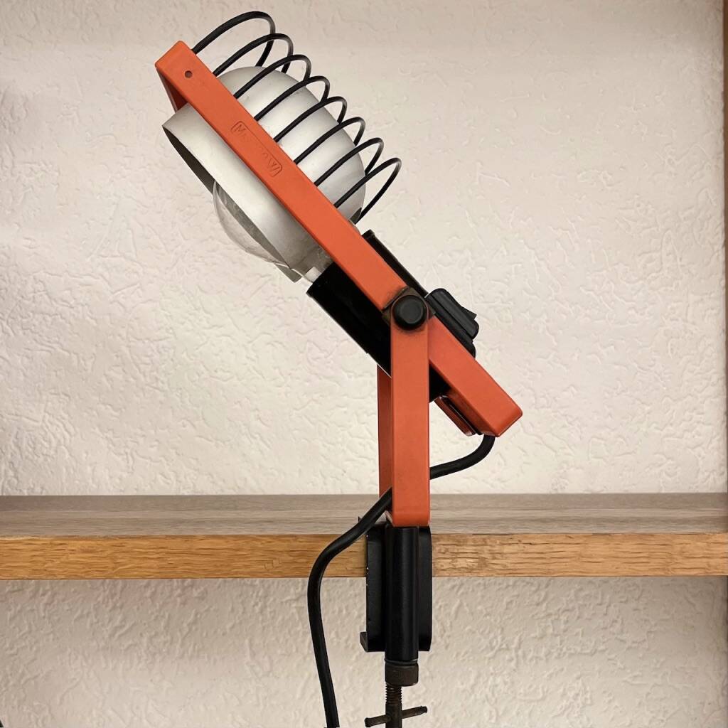 Sintesi clamp lamp by Artemide Ernesto Gismondi Italy circa 1975
