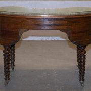 Military Campaign Kidney Desk Regency by Gillow's of Lancaster with Brass Gallery