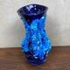Vase brutaliste bleu vallauris