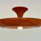 Very rare midcentury orange pendant, Denmark, 1970