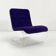 Space Age armchair in Plexiglas with purple cushion, 1970.
