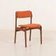 26104 Erik Buch teak and wool chairs, set of 4, Denmark, 1960s