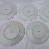 5 Japanese dessert plates diam 18.5 cm