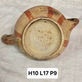 Poterie traditionnelle kabyle / berbère en terre cuite ornée de motifs (4)