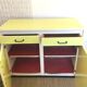 Yellow formica buffet