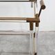 Modern mid-century bar cart in lucite, bronze, and glass, 1970s