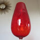 Italy 60s 70s red glass vase