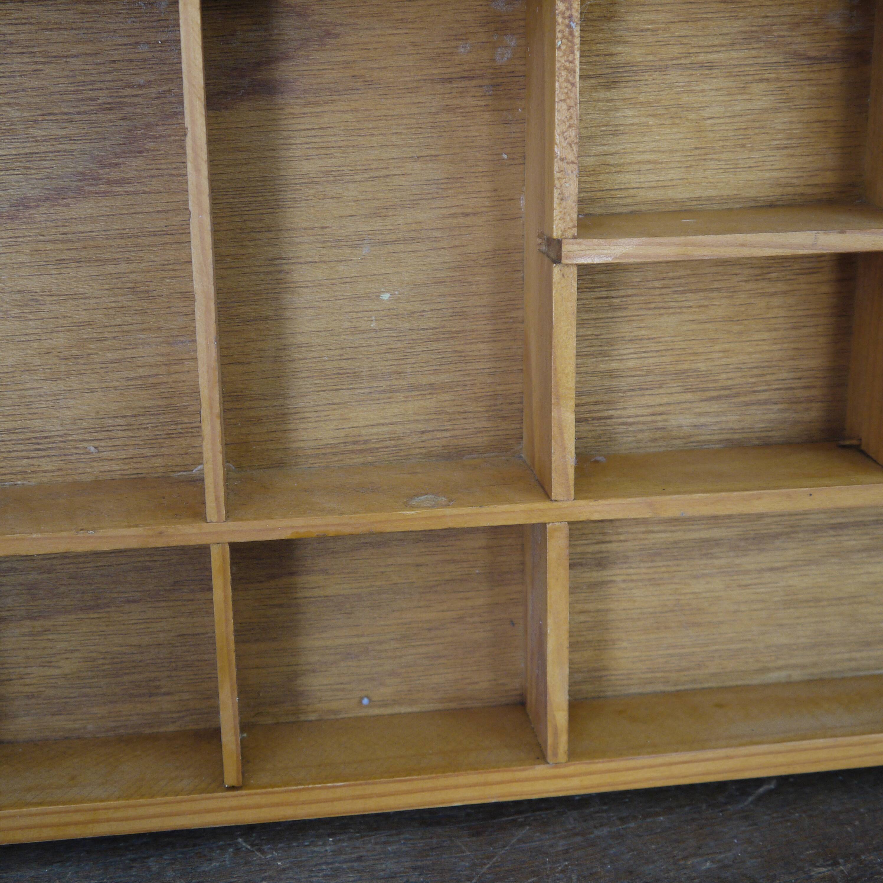 House wooden wall shelf lockers