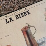 Educational poster La Bière - Musée scolaire Les fils d'Émile Deyrolle