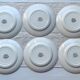 6 English flat plates Staffordshire Victoria