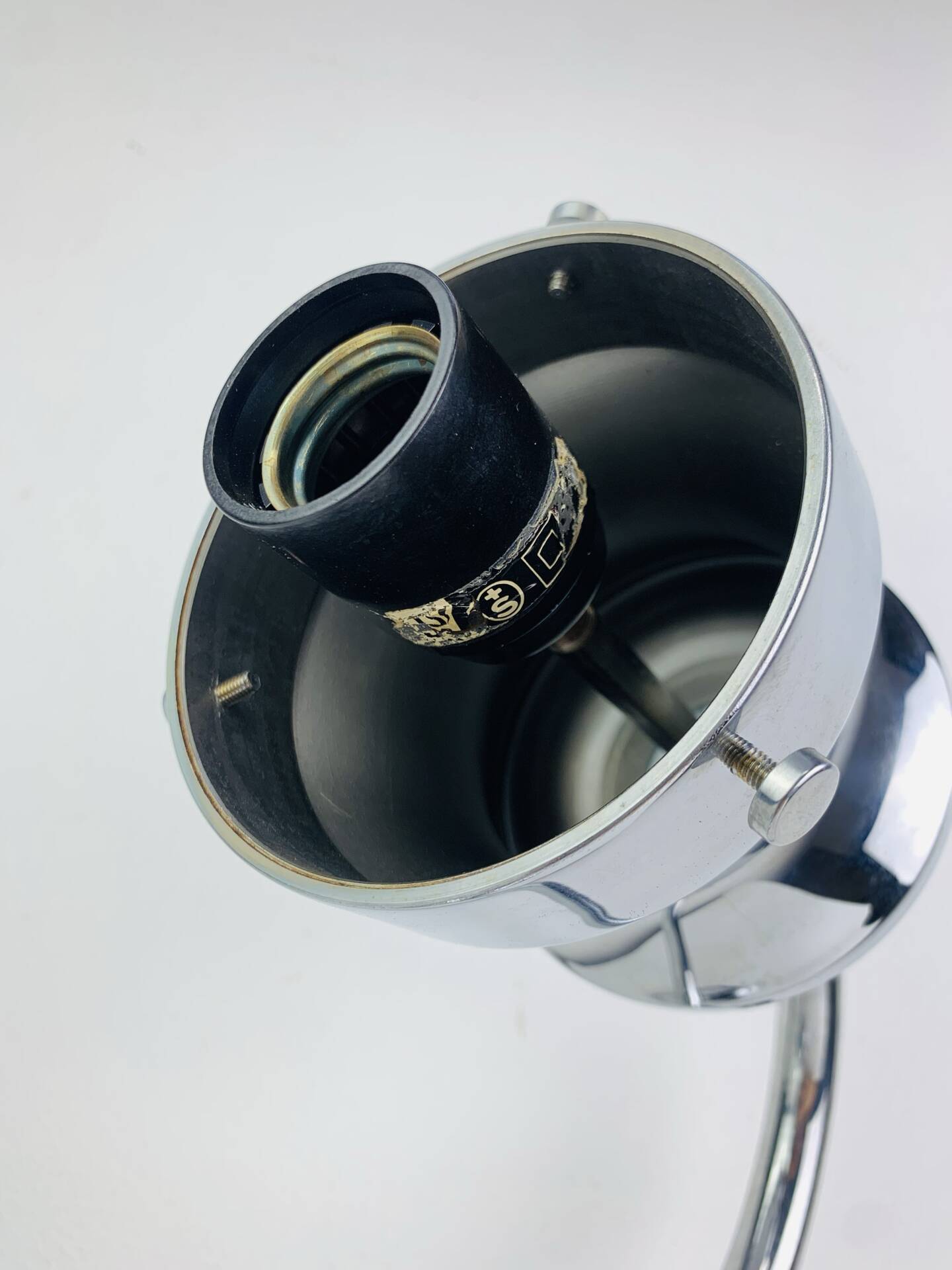 XL chrome and bubbled glass wall light Limburg, 1970s