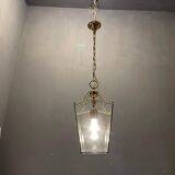 Suspension en laiton et verre, années 1960