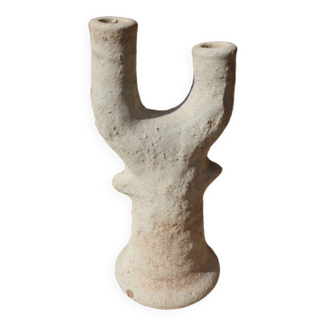 Pottery - Abstract raw tamegroute sculpture two branches