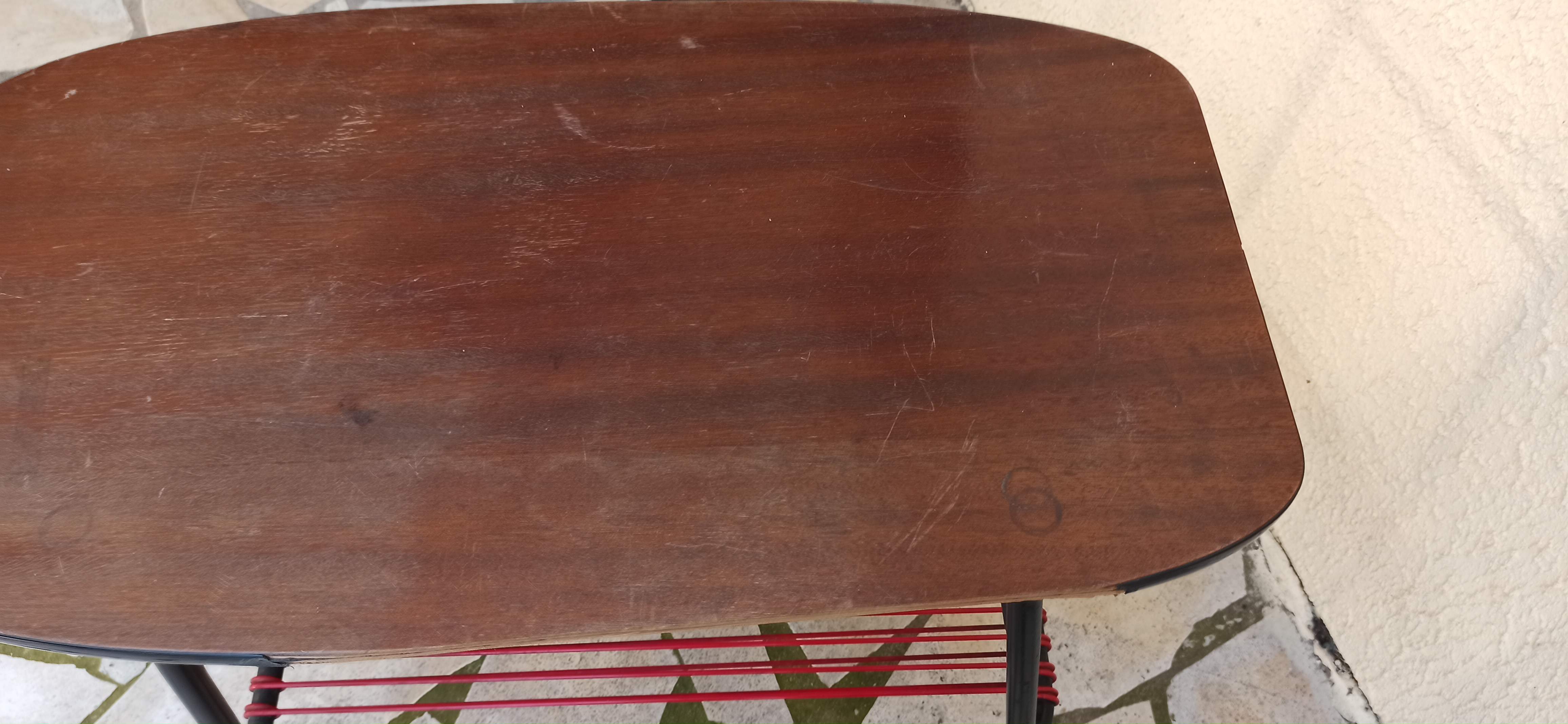 Vintage TV table "scoubidou"