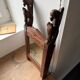 Carved solid wood mirror