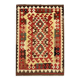Tapis Kilim en laine tissé à la main, tapis moderne géométrique à tissage plat 180 x 119 cm