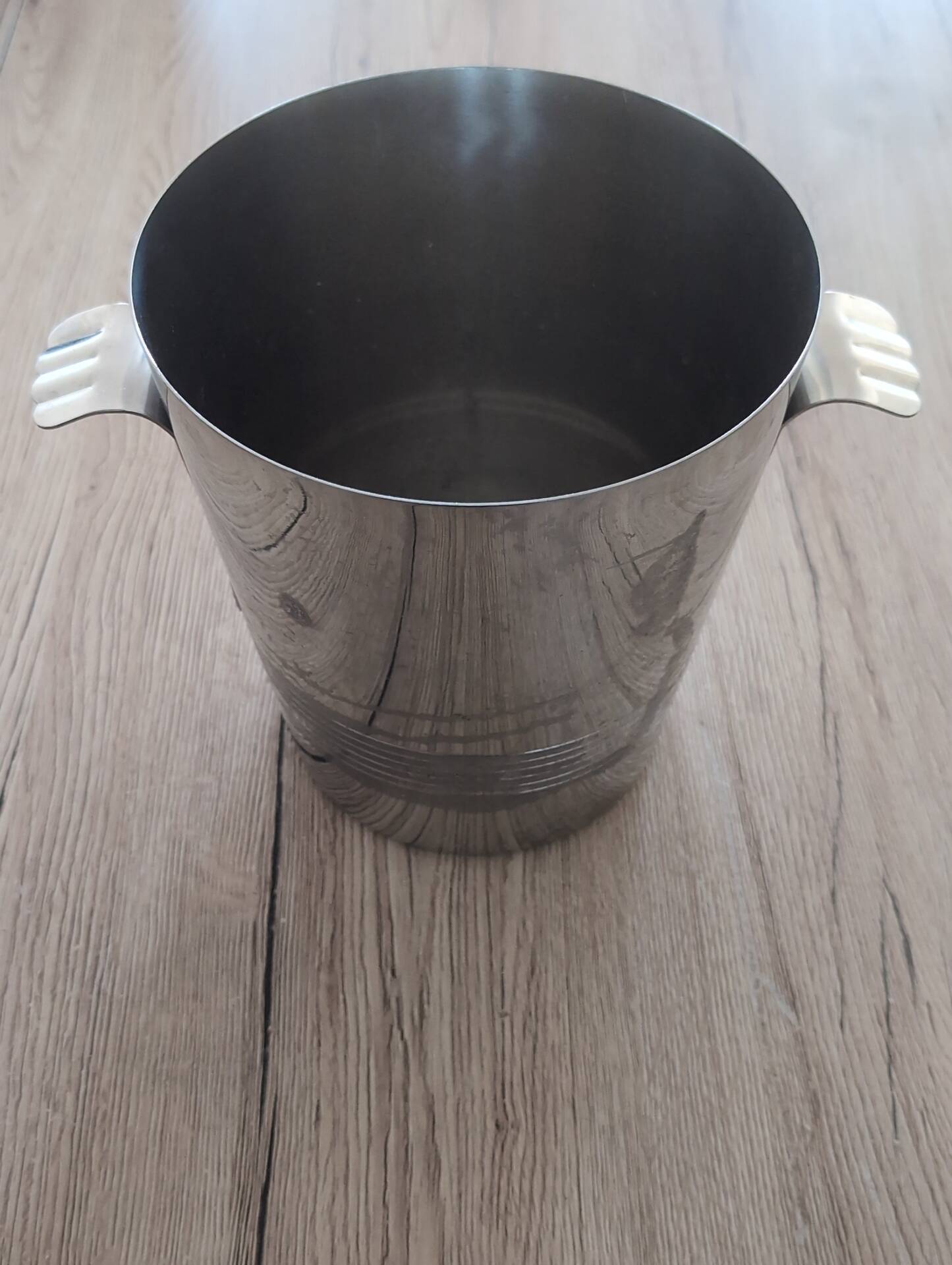 Champagne Bucket Letang Rémy Solid Stainless Steel Vintage Design Made in France