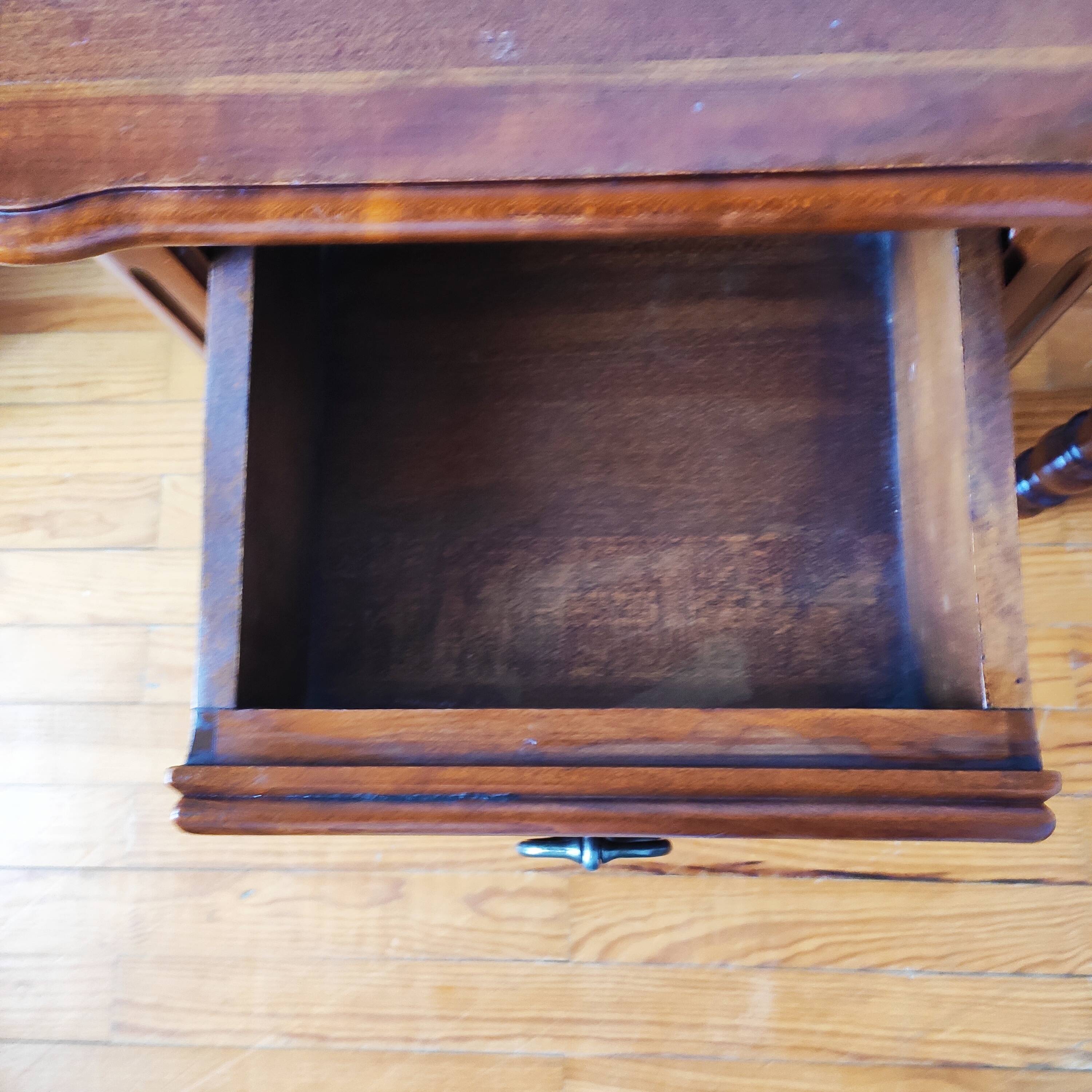 Pair of French solid wood bedside tables