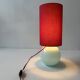 Ancienne lampe vintage en opaline bleu