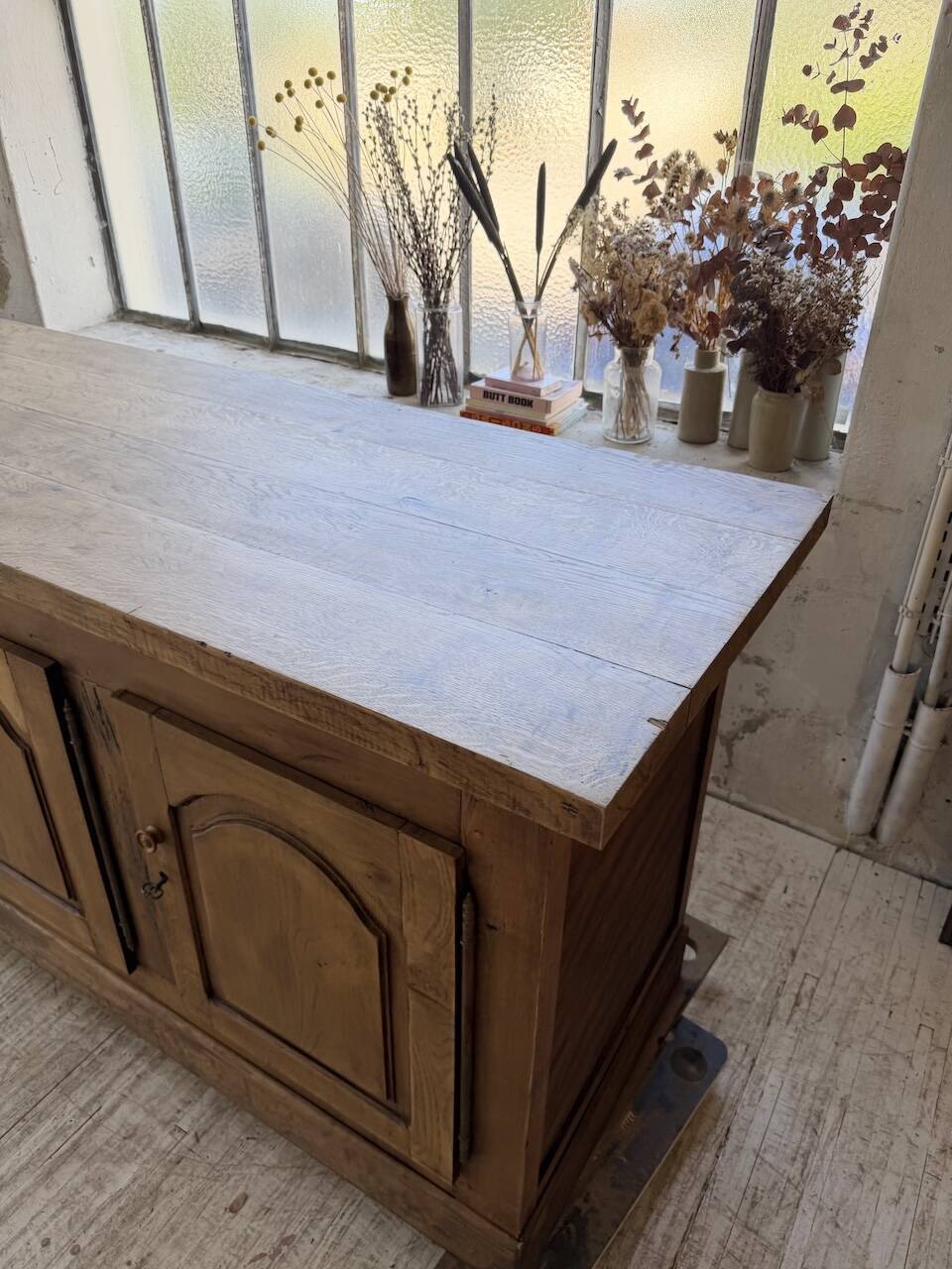 Rustic sideboard XXL 4m solid oak 1950