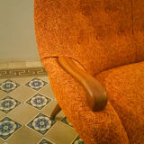 Sofa Orange organic Danish 50s/60s