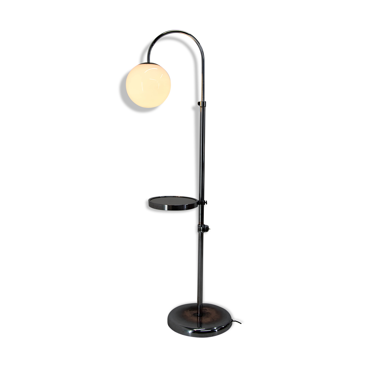 Bauhaus or Functionalist Floor Lamp with Adjustable Height, 1940s