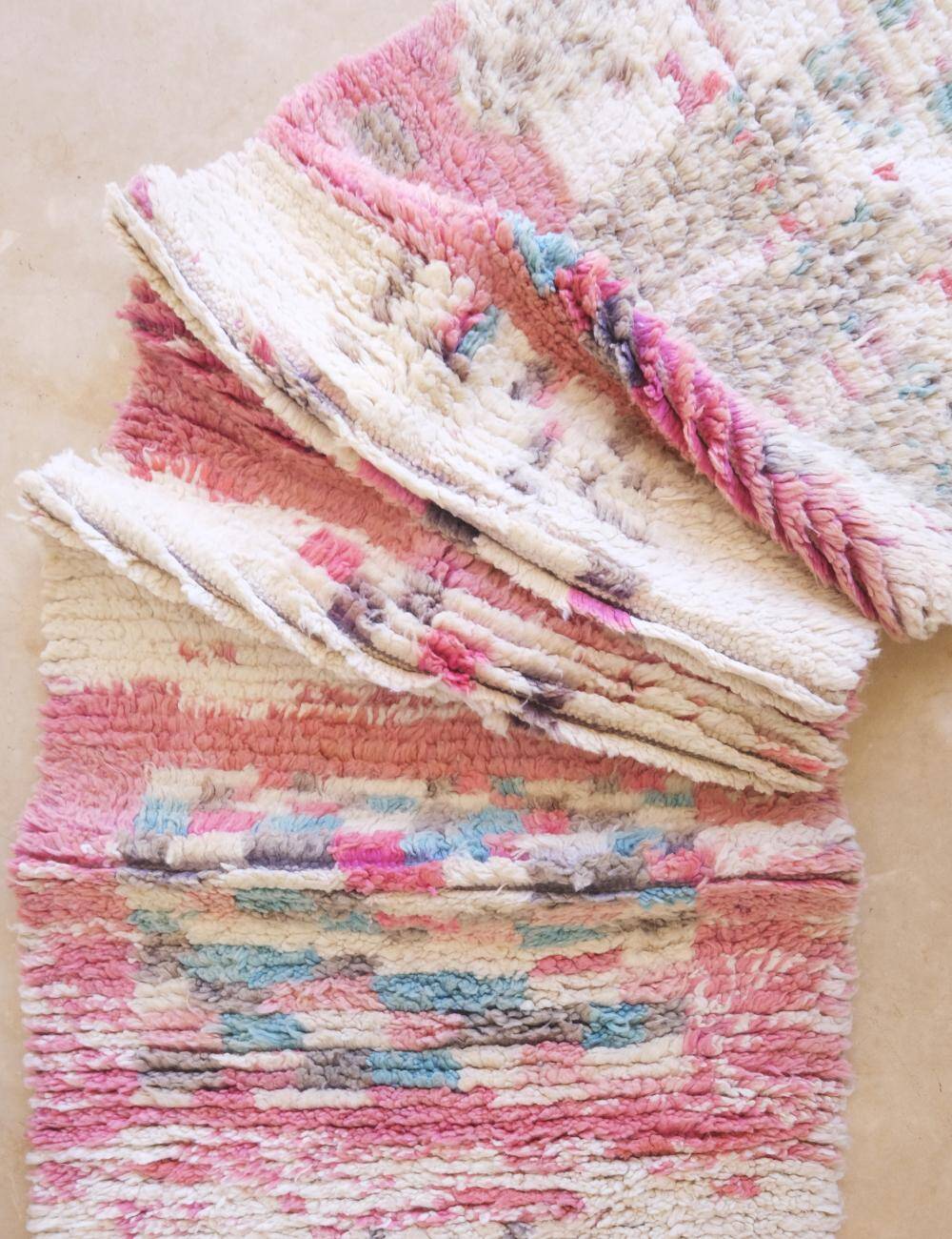 Pink Hallway Runner - 390 x 82 cm